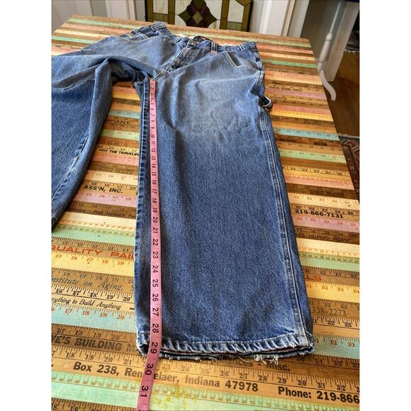 VTG Ecko Unltd Jeans Mens 34 Denim Carpenter Extra Wide Leg Baggy Streetwear Y2K - Picture 6 of 16